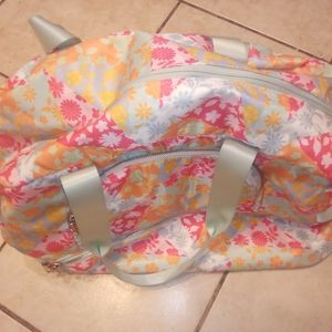Floral duffel bag